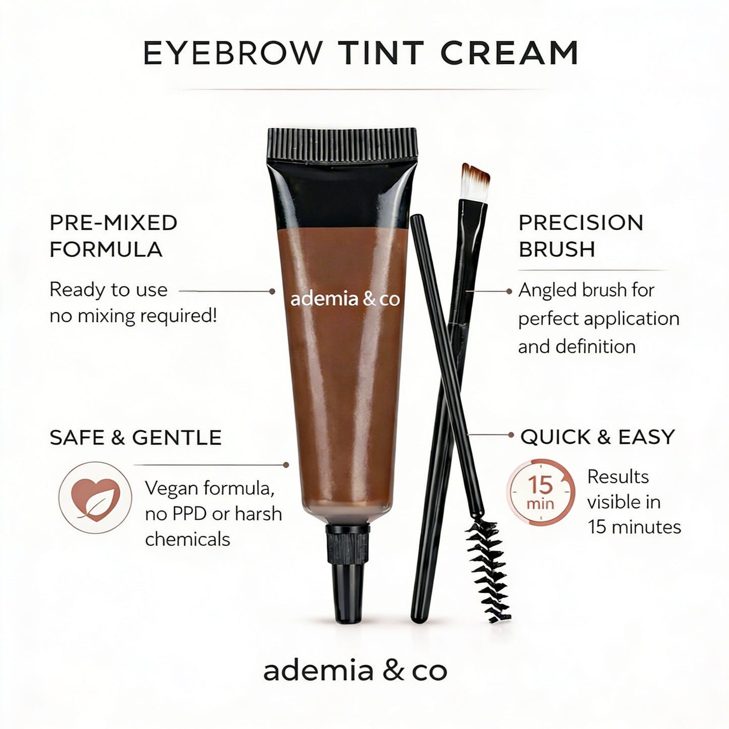 Ademia & Co - Eyebrow Tint Kit